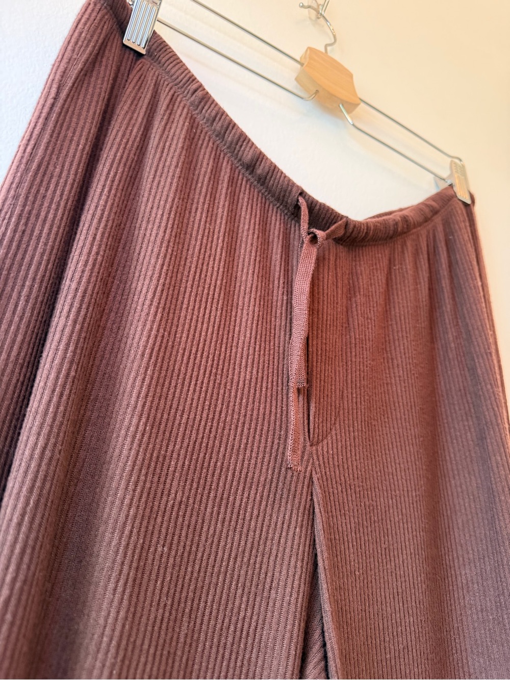 Auden ribbed mocha brown lounge pants, NWOT - Picture 2 of 4